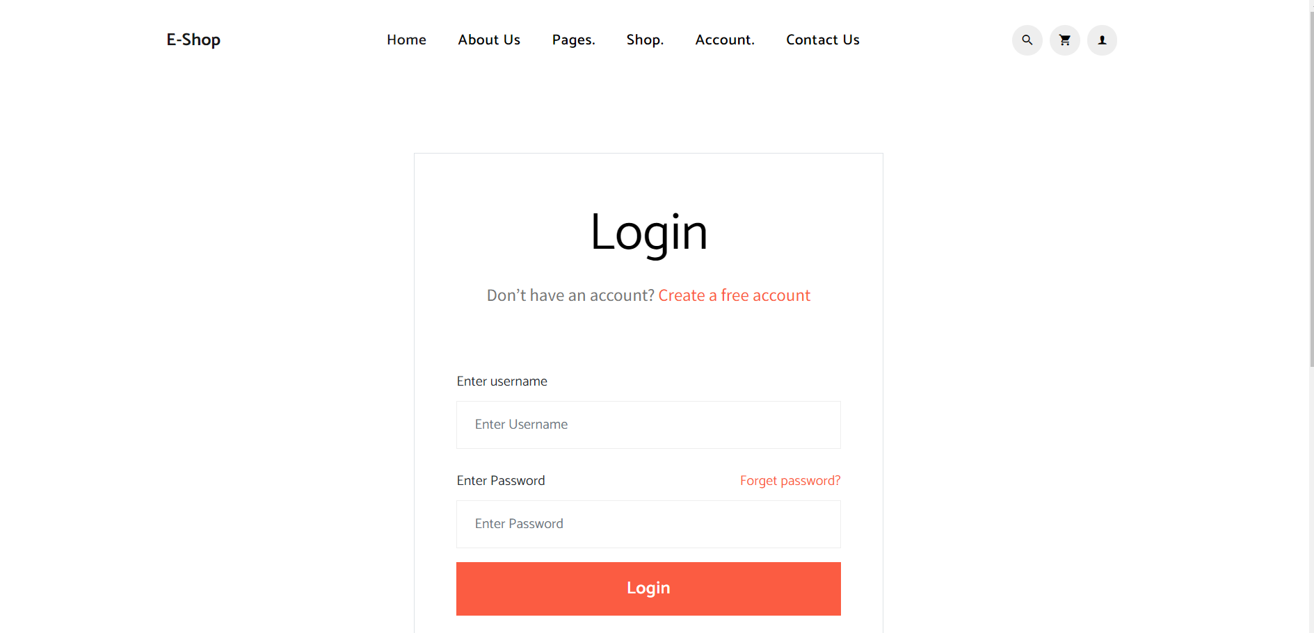 Build Complete Ecommerce Website in Angular 13 - User Login Page