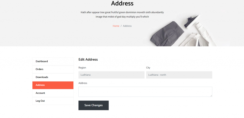 Build Complete Ecommerce Website in Angular 13 - User Edit Address Page