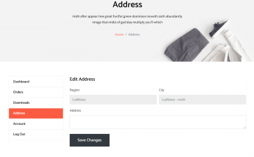 Build Complete Ecommerce Website in Angular 13 - User Edit Address Page