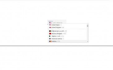 Angular Material Input with Country Flags and Country Code