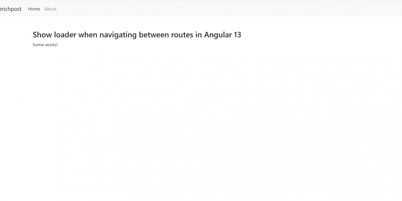 Show loader when navigating between routes in Angular 13