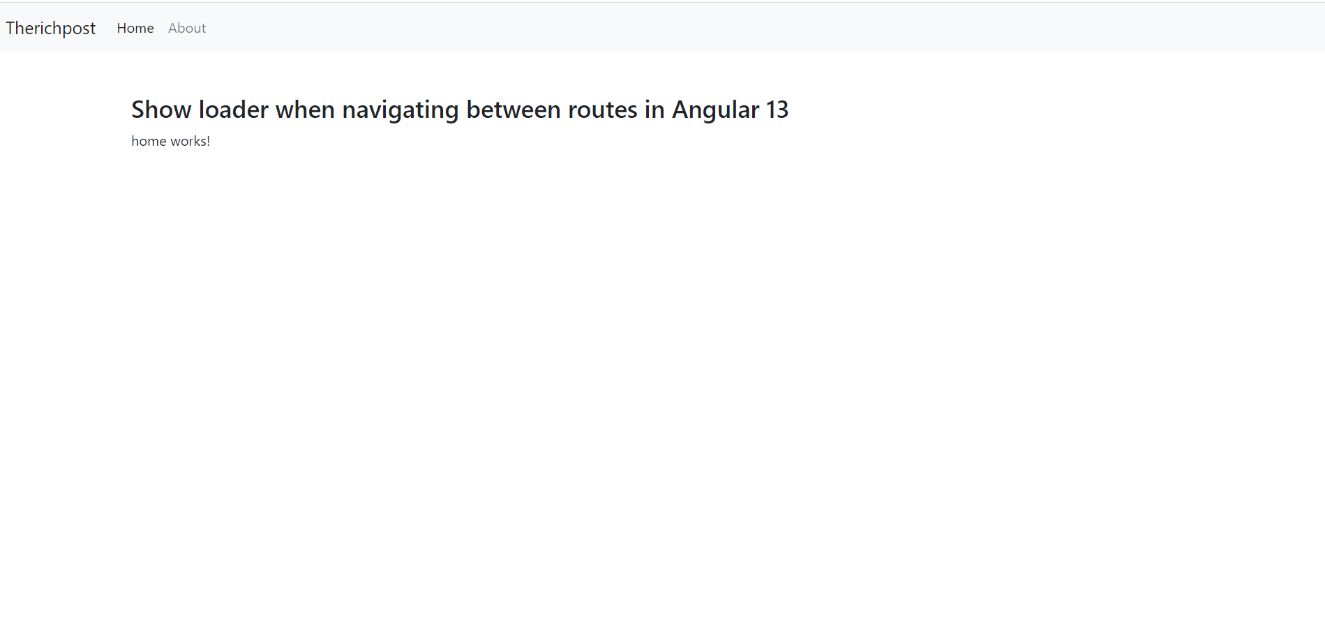 Show loader when navigating between routes in Angular 13