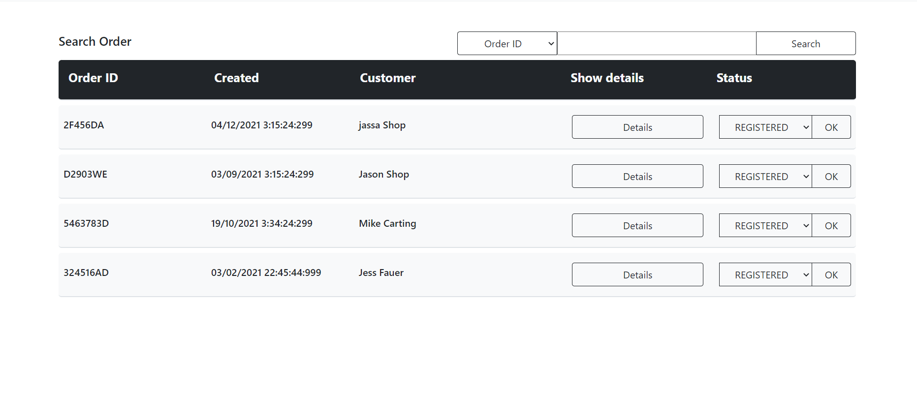 Create Custom Datatable in Angular 13 with Bootstrap 5 with Search and Dropdown Features