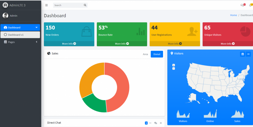 Angular 14 AdminLTE 3 Admin Dashboard Free