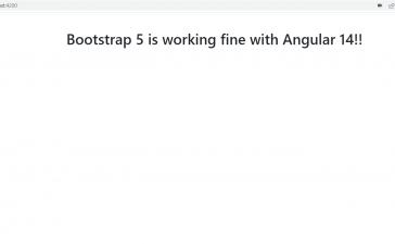 How to add bootstrap 5 in Angular 14?