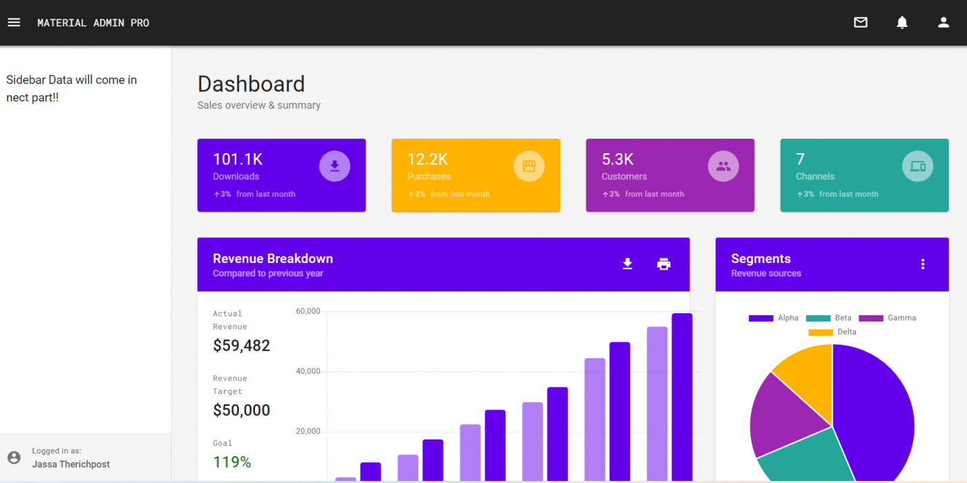 Angular 14 Admin Dashboard Template Free Download Bootstrap 5 Material Design Part 1