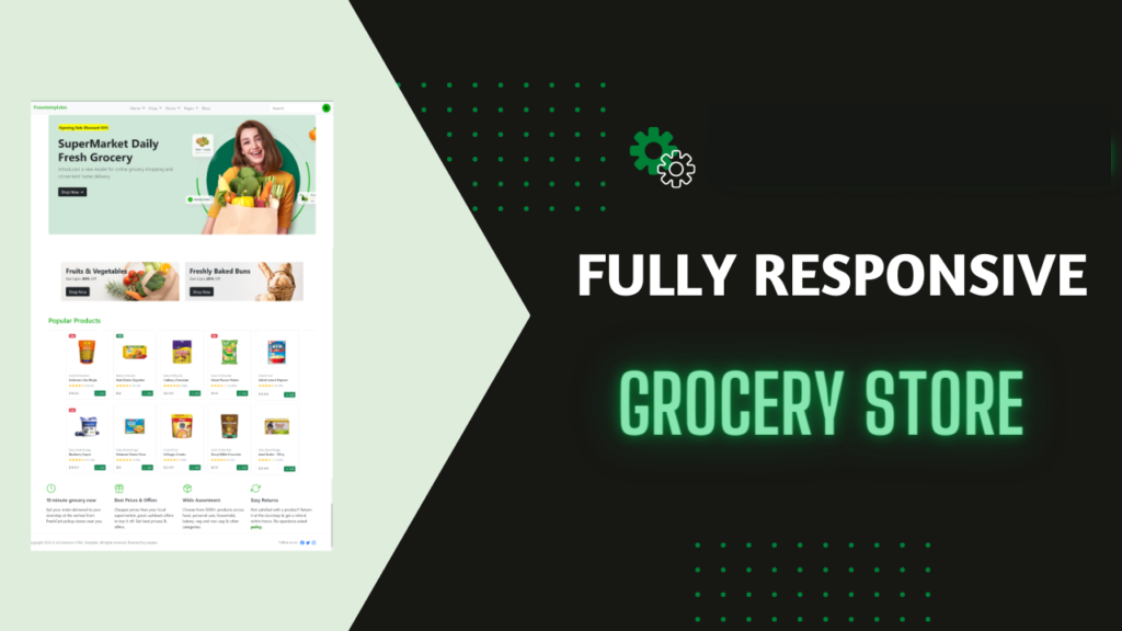 Angular 14 Bootstrap 5 Grocery Ecommerce Store Free Template