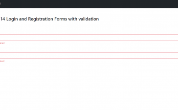 Angular 14 Login and Registration Forms with validations