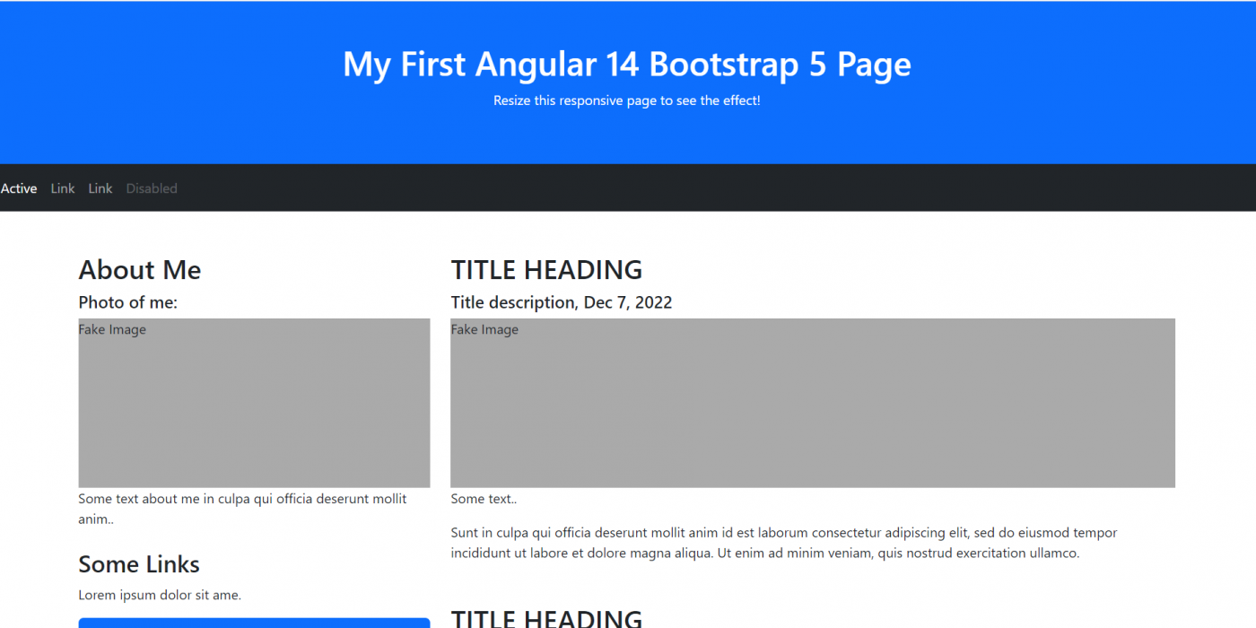 Fastest Trick to convert Bootstrap 5.2.1 html template in angular 14