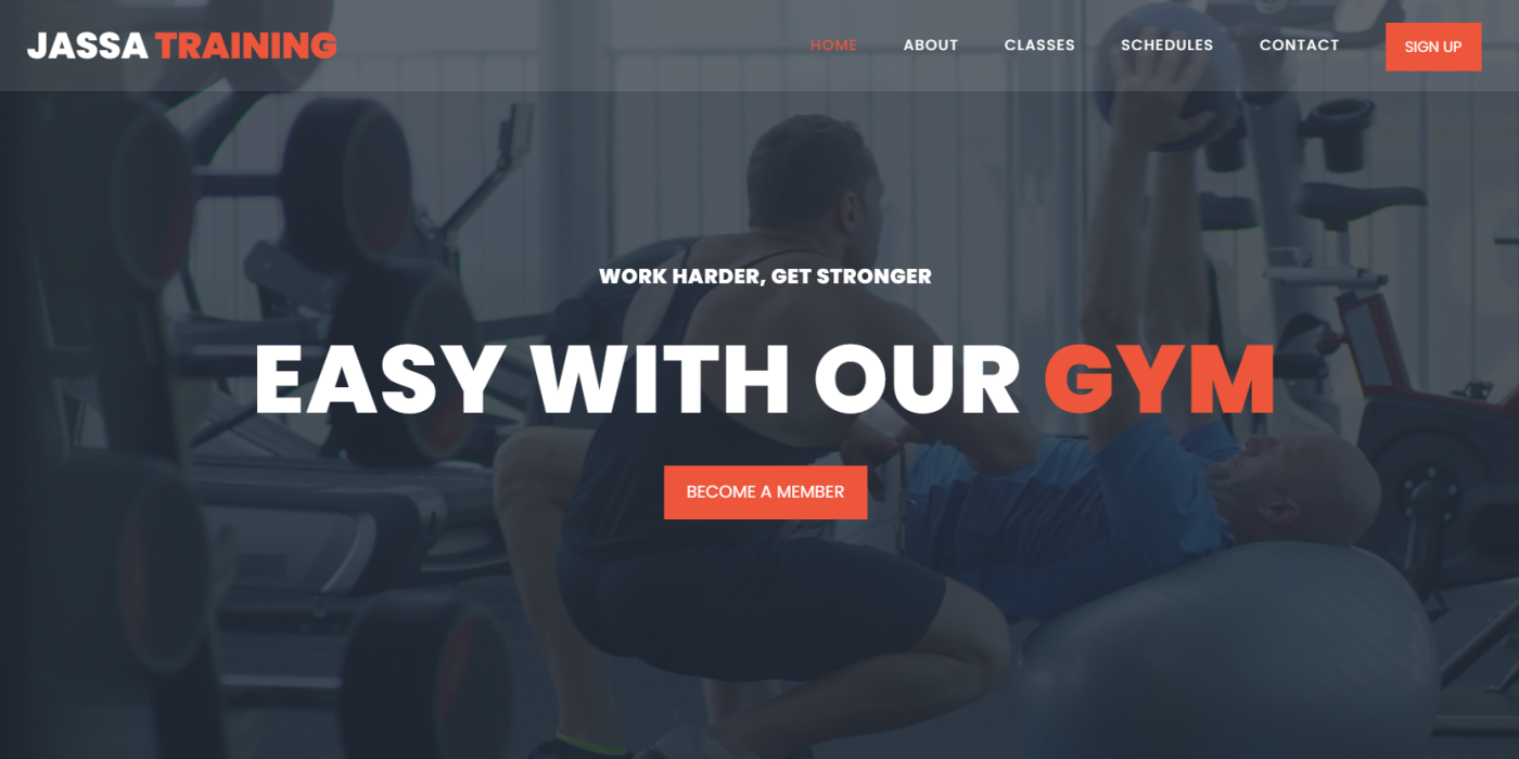 Angular 14 Free Gym Website Template