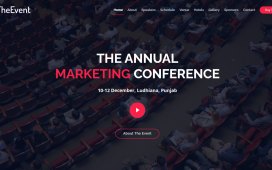 Angular 14 Free Website Template for Events, Conferences and Webinars