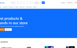 Reactjs Ecommerce Website Template Home Page