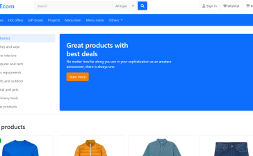 Vue 3 Ecommerce Website Template Home Page 2