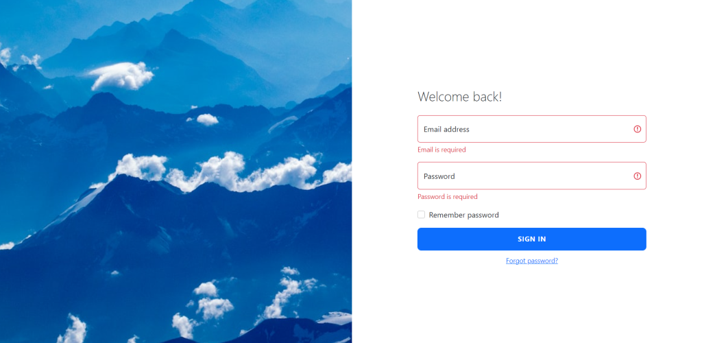 Angular 15 Application Login Page Form with Validation