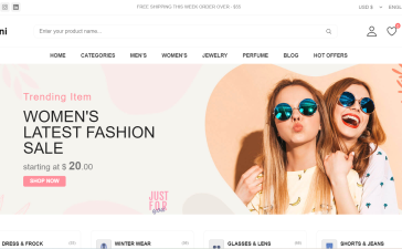 React Free Ecommerce Responsive Website Template Download