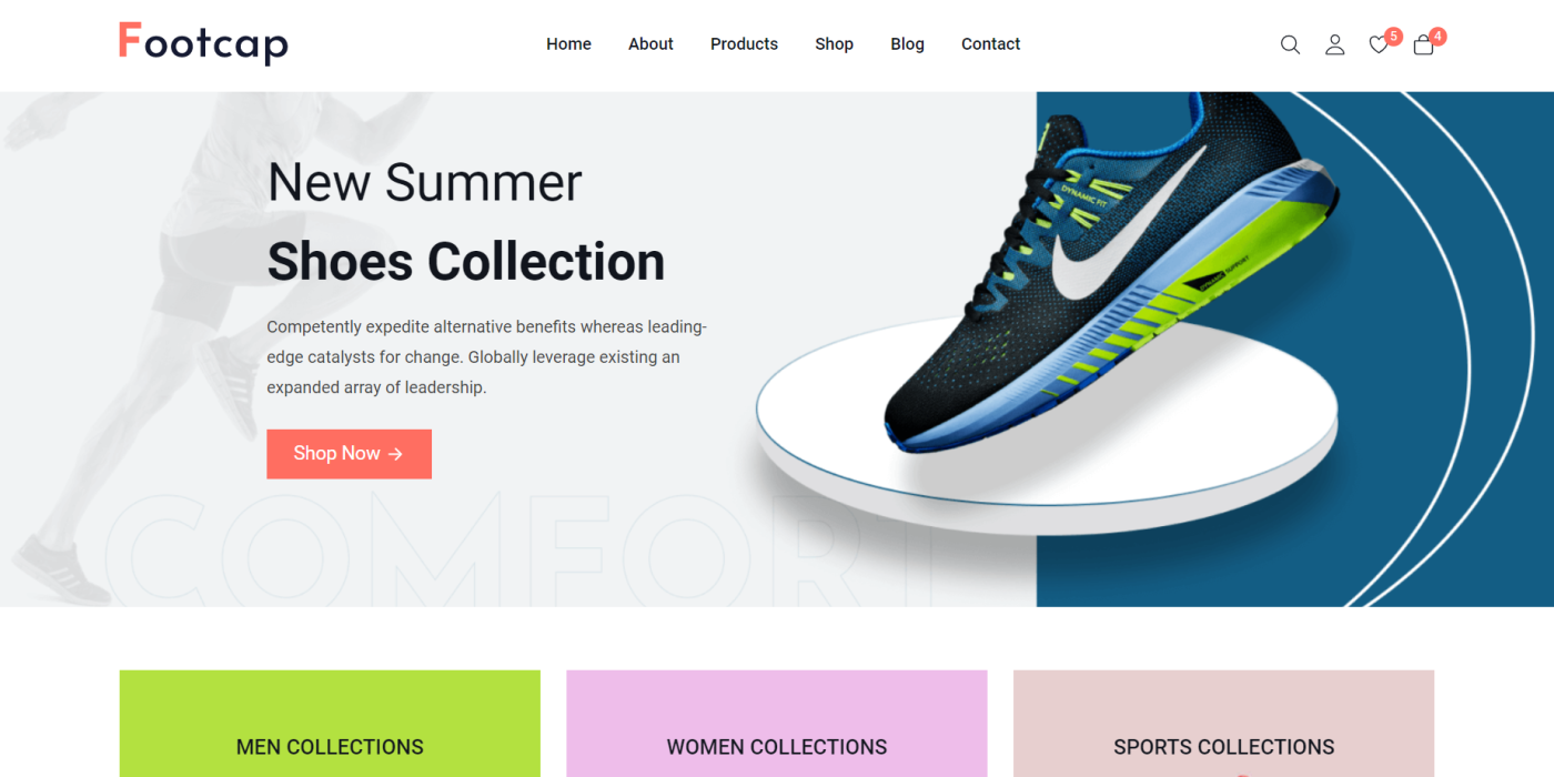 Angular 16 Ecommerce Website Foot Store Free Download