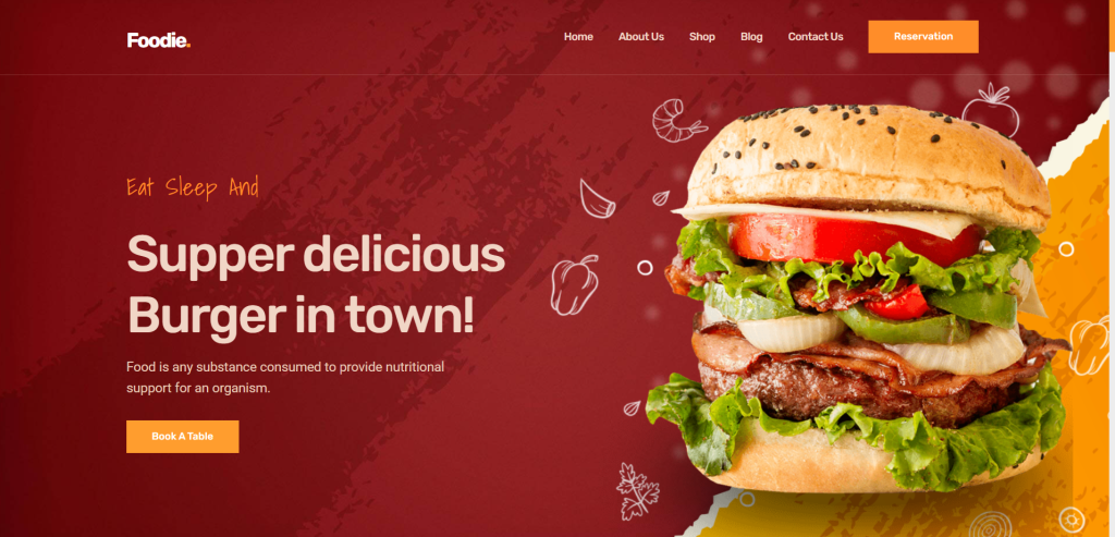 Angular 16 Food Restaurant Website Template Free Download