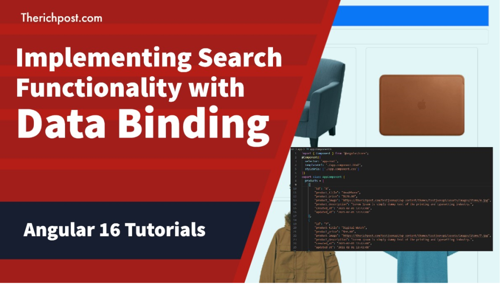 Implementing Search Functionality with Data Binding in Angular 16