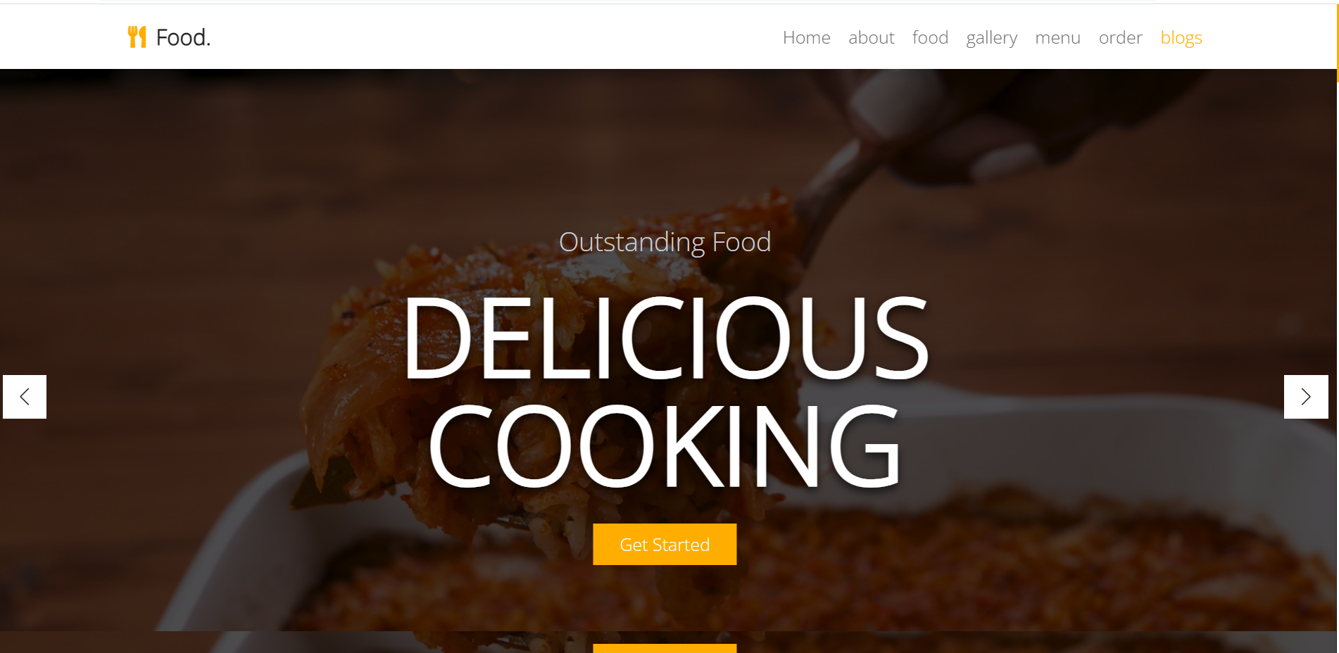 Angular 16 Food Ordering Free Website Template
