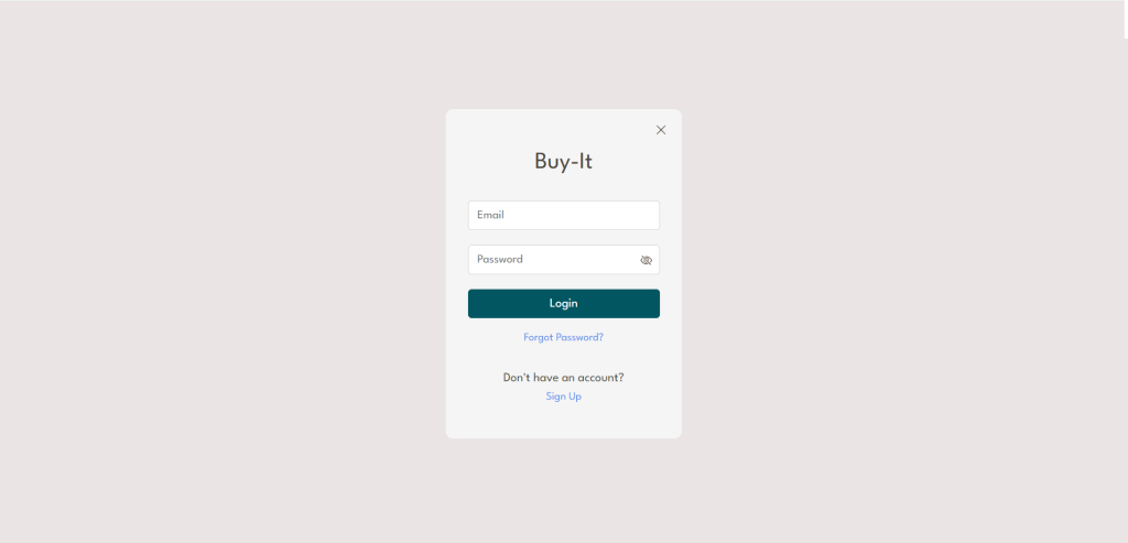 Vue 3 Ecommerce Website Login Page