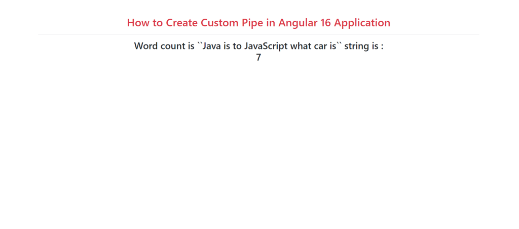 How to Create Custom Pipe in Angular 16 Application?