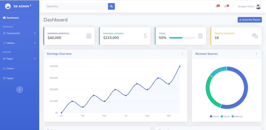 Angular 17 Free Admin Dashboard Template 2