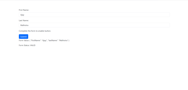Angular 17 Reactive Forms Working Example - Therichpost