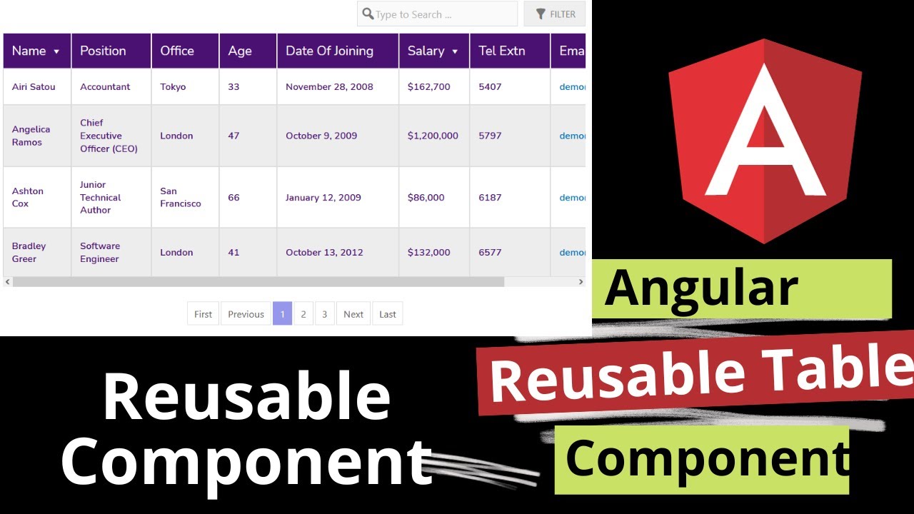 Building a custom reusable table component in Angular 17