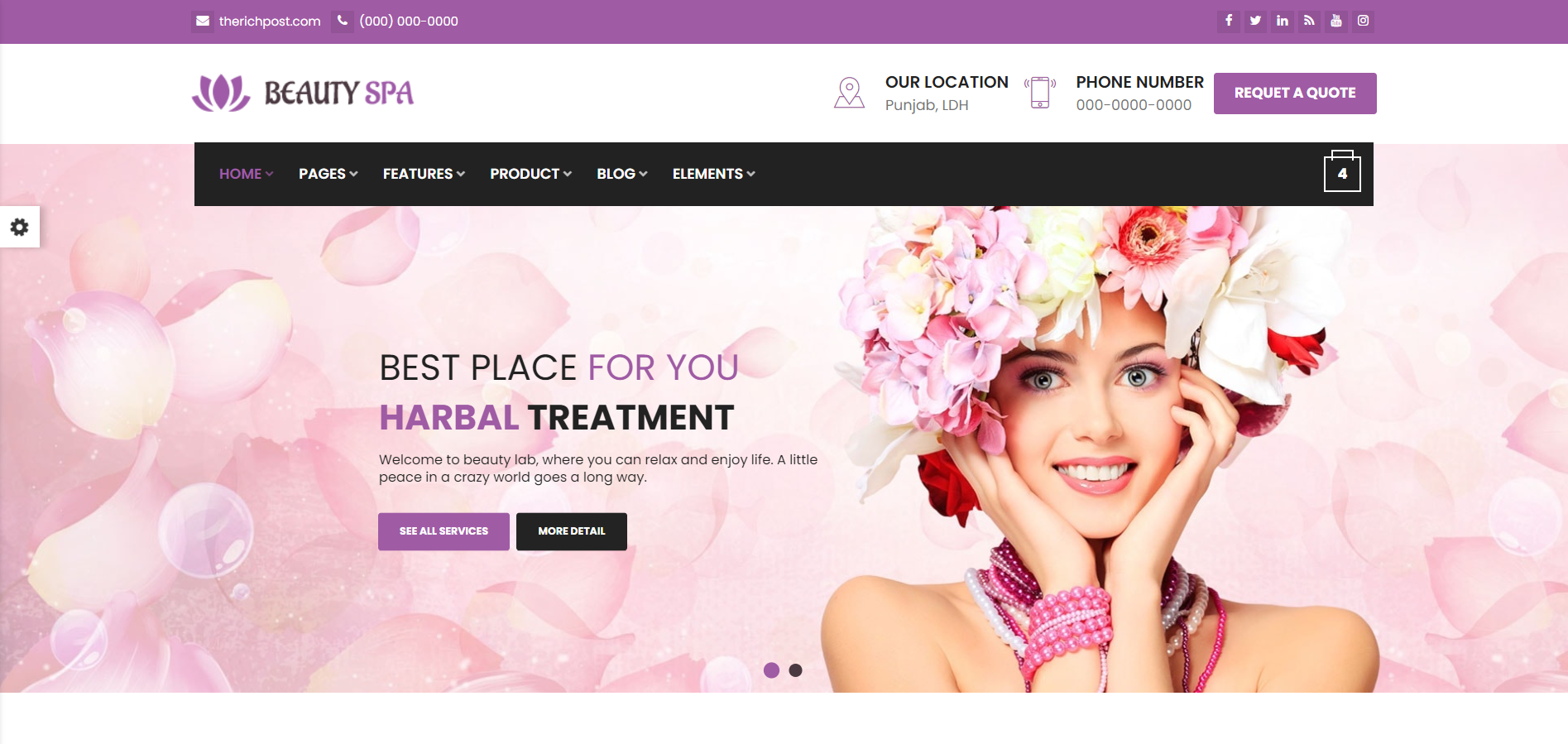 Angular 17 Best Beauty Salon and Spa Website Template 2024