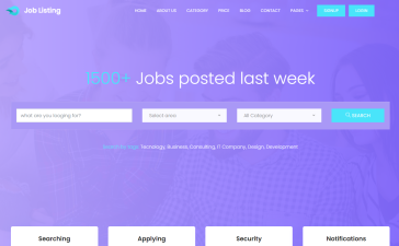 JobListing – Free Angular 17 Corporate Website Template for Job Board | Job Portal