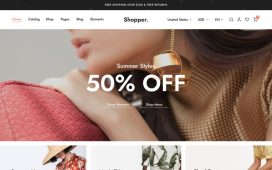 Shopper Vue js 3 – Multipurpose E-Commerce Free Template