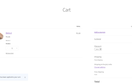Woocommerce apply coupon programmatically on cheapest product in cart