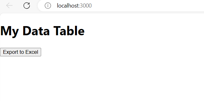 How to Export table to a XLSX file in React?