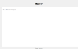 Create a simple ReactJS template with a header, footer, and sidebar