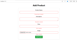 Create an Ecommerce Add Product form using ReactJS for the frontend and PHP with MySQL