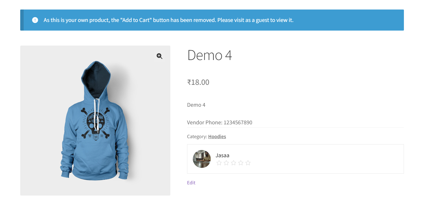 How to show Dokan vendor phone number on the single product page WooCommerce?