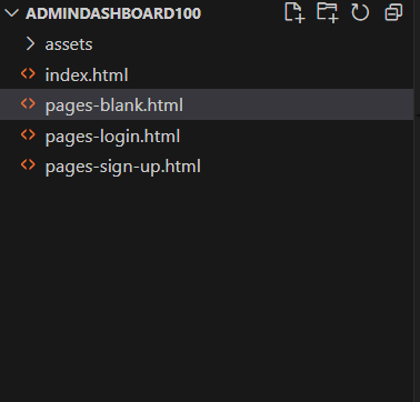 Admin dashboard files