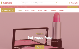 Angular 18 Online Cosmetic Store Free Website Template