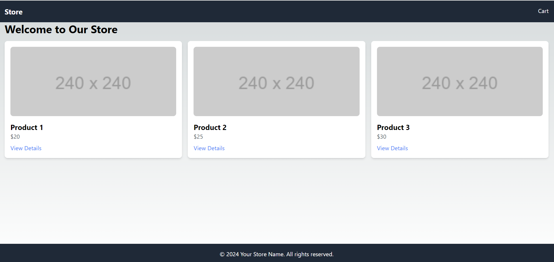 Ecommerce Website demo in Nextjs + TailwindeCss