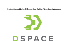 Installation guide for DSpace 8 on Debian Ubuntu with Angular