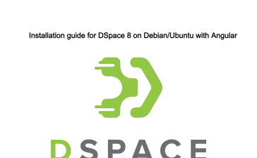 Installation guide for DSpace 8 on Debian Ubuntu with Angular