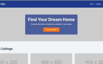 Next.js Tailwind CSS Free Real Estate Template