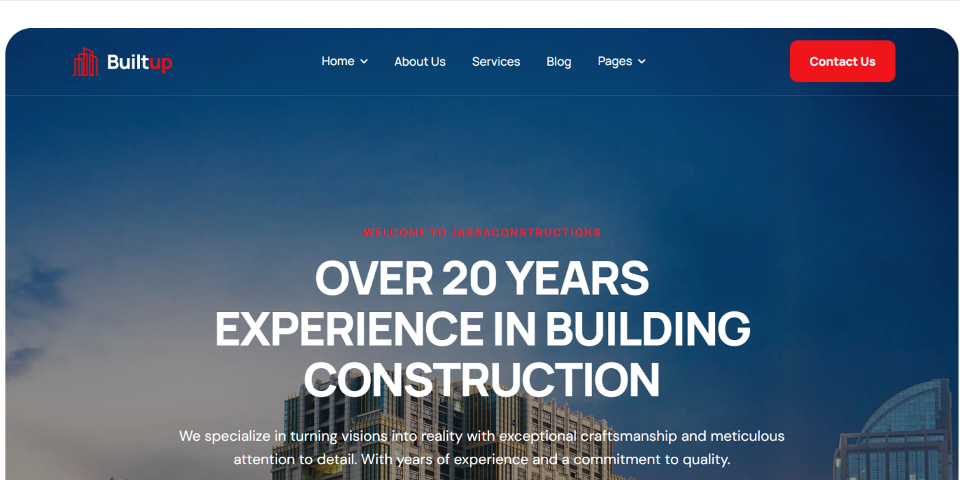 Construction HTML Template Free