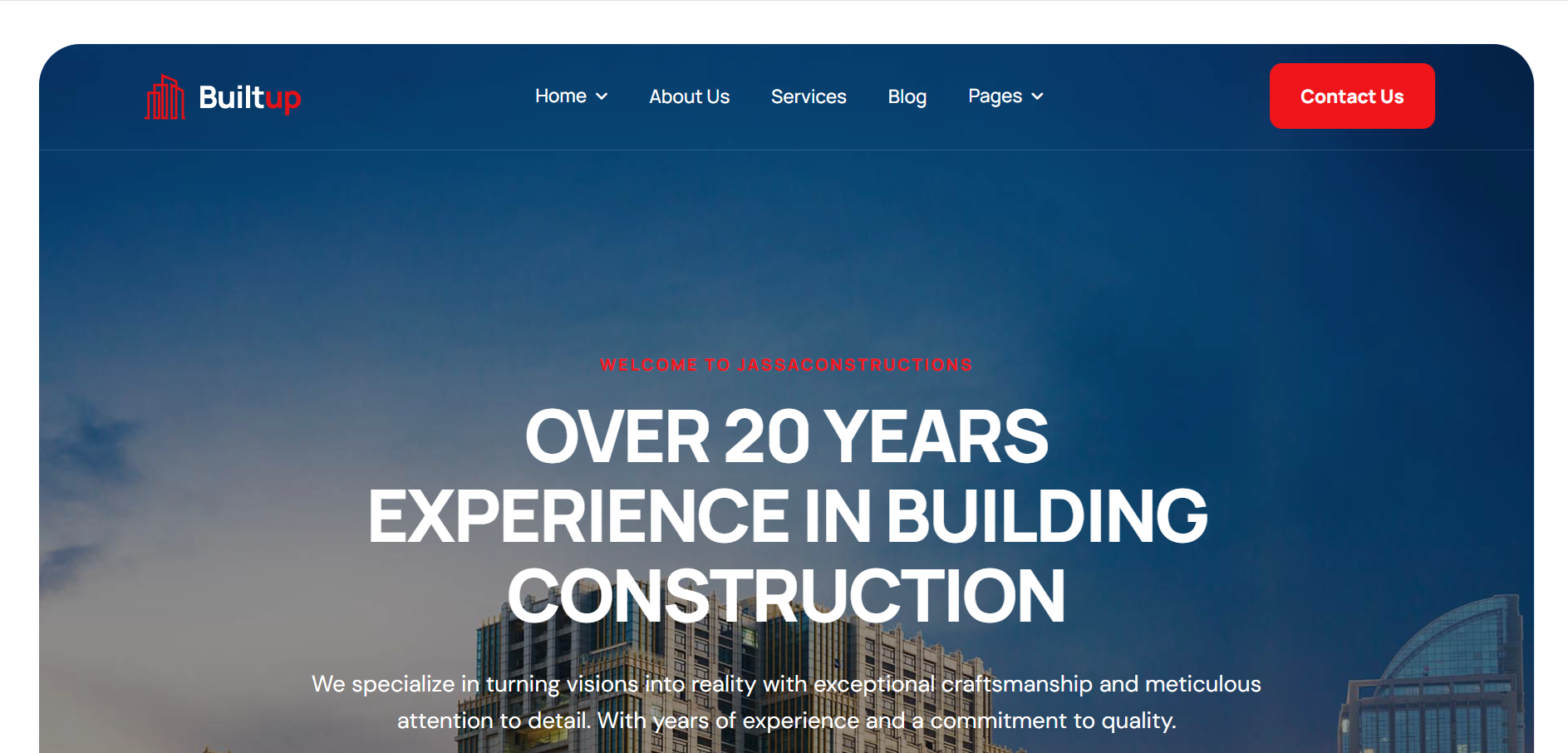 Construction HTML Template Free