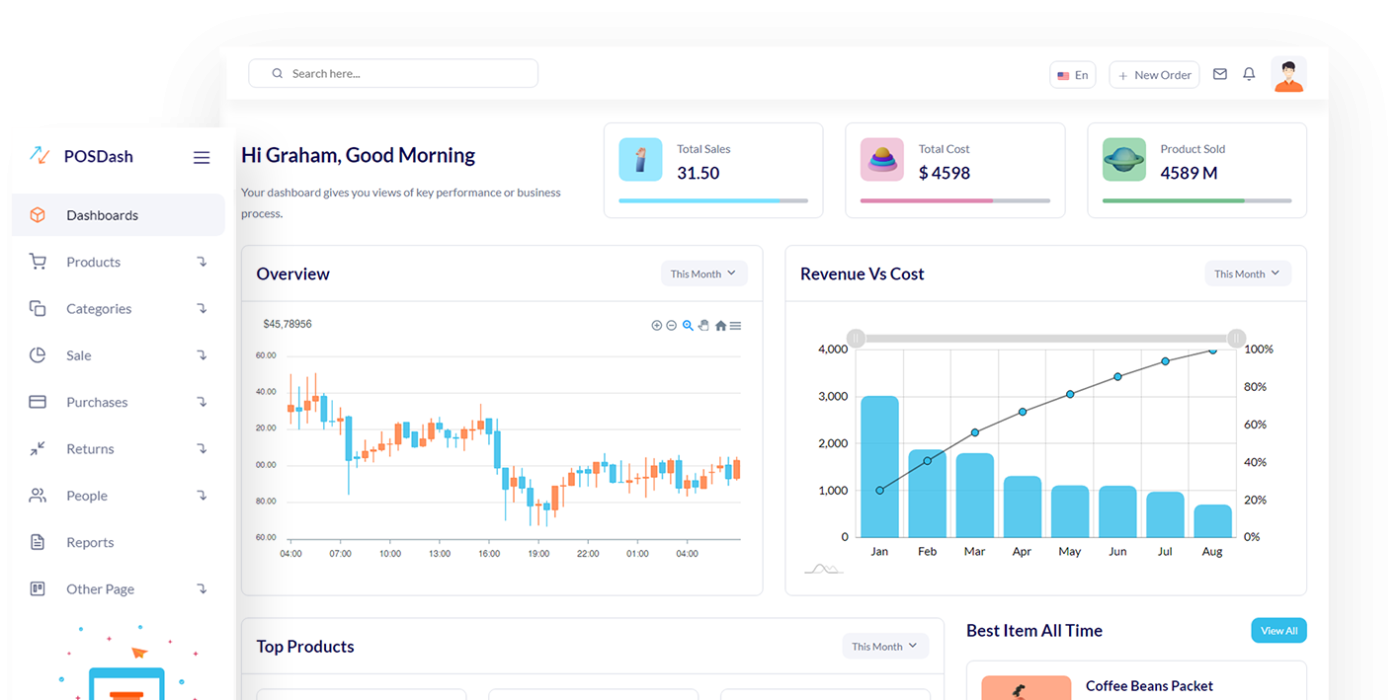 Inventory Free Admin Template