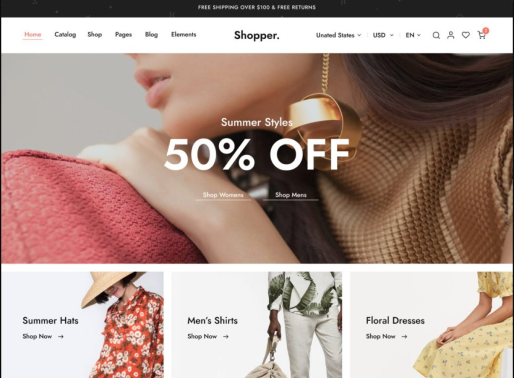 Shopper Angular 19 – Multipurpose E-Commerce Free Template