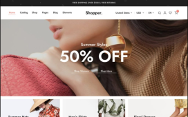 Shopper Angular 19 – Multipurpose E-Commerce Free Template