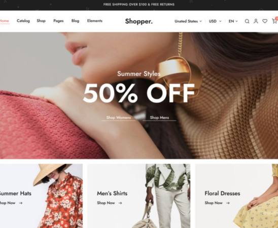 Shopper Angular 19 – Multipurpose E-Commerce Free Template