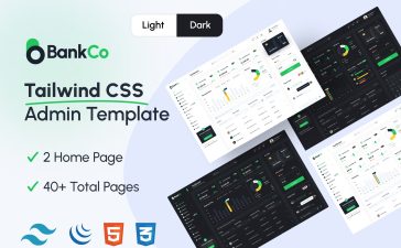 Bankco – Tailwind CSS Admin Templates Bankco Free