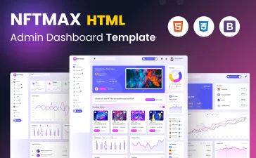 Free Admin & Dashboard Template for NFT